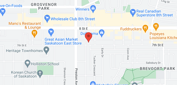 map of 12 2301 7th ST E